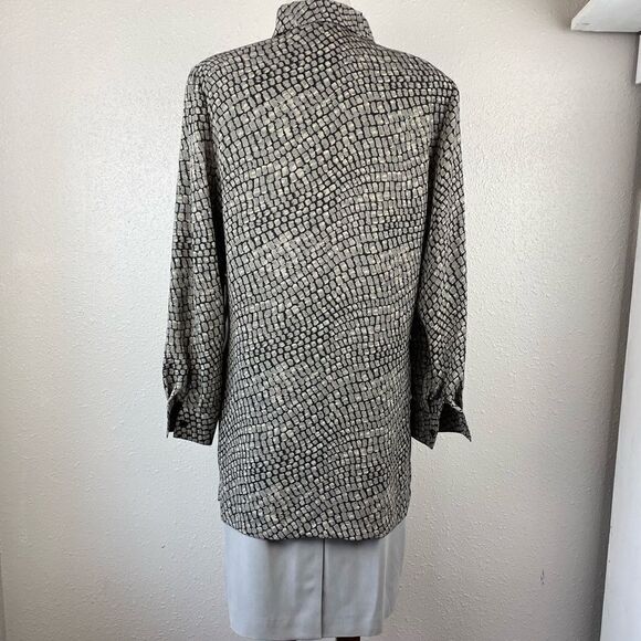 NWT Josephine Chaus Matching Button Down Shirt and Silk Skirt Size 10 - Picture 7 of 12